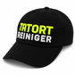 CASQUETTE UNISEXE BASEBALL - TATORTREINIGER / NOIR-NEON JAUNE