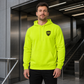 Sweat à capuche jaune - "TATORTREINIGER"