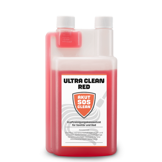 ULTRA CLEAN RED - Kraftreinigungskonzentrat für Sanitär und Bad 1l
