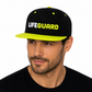 CASQUETTE SNAPBACK UNISEXE - SAUVETEUR / NOIR - JAUNE NÉON